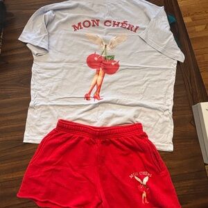 Boys Lie Mon Cheri Short & Boyfriend Tee Set